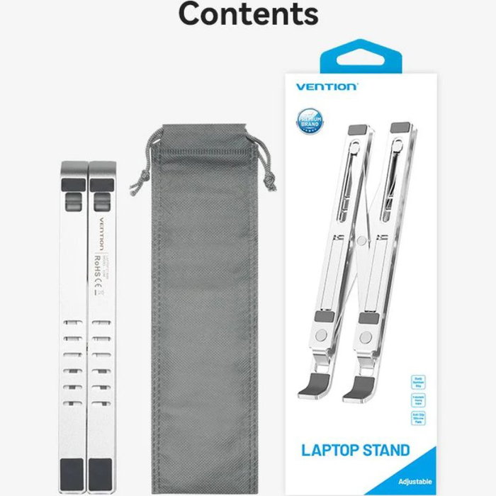 Vention Soporte KDMI0 para Portátil o Tablet hasta 17 pulgadas en Gris/Plata Vention Soporte KDMI0 para Portátil o Tablet hasta 17 pulgadas en Gris/Plata